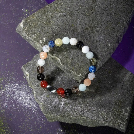 Terazi Burcu Bileklik Akuamarin, Ay Taşı, Dumanlı Kuvars, Golden Obsidyen, Güneş Taşı, Kırmızı Akik, Labradorit, Lapis Lazuli