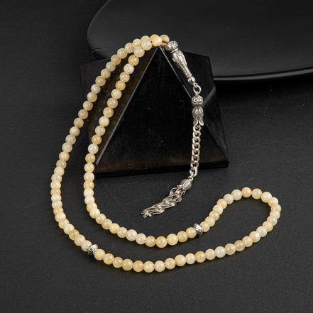 Kalsit Doğal Taş Tesbih – 99’luk / 6 mm
