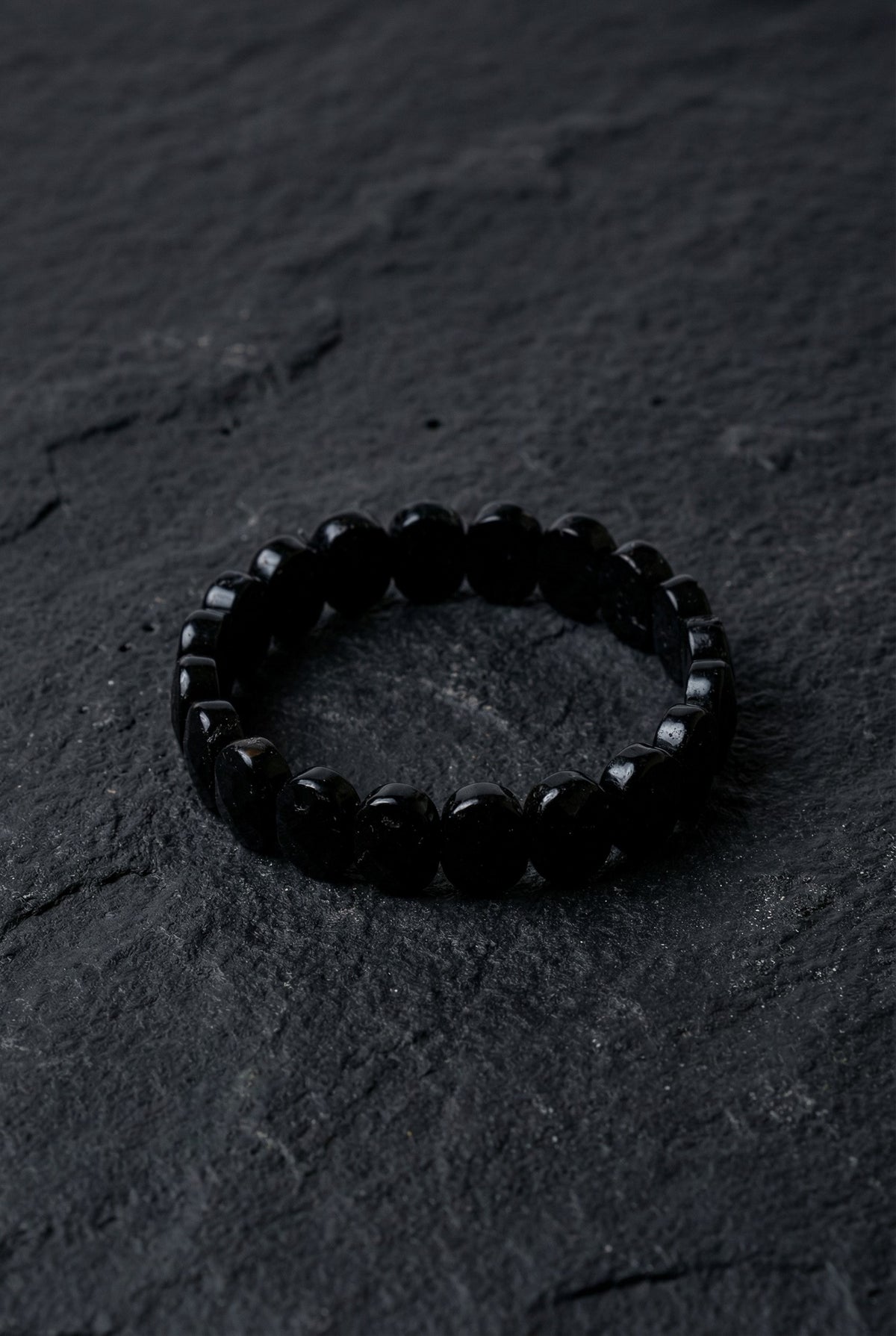 Turmalin Geniş Kesim Doğal Taş Bileklik (Rolex Stil)
