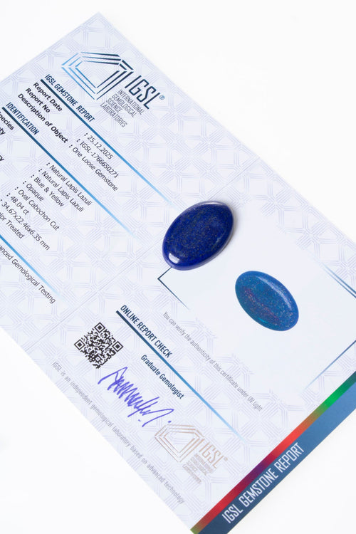 Sertifikalı Lapis Lazuli Kabaşon (S.K:317)