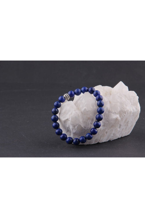 Sertifikalı Doğal Taş Bileklik - Lapis 8 Mm B512