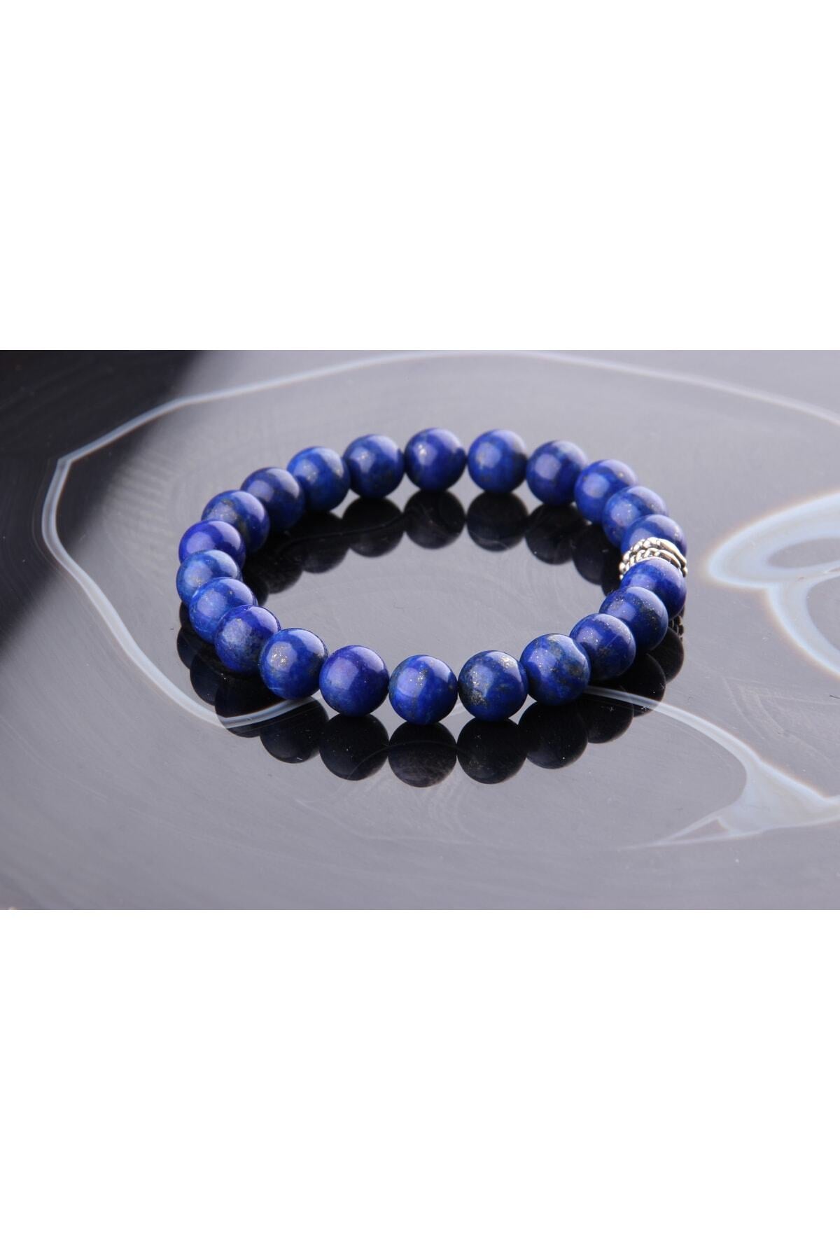 Sertifikalı Doğal Taş Bileklik - Lapis 8 Mm B512