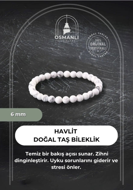 Havlit 6mm Doğal Taş Bileklik