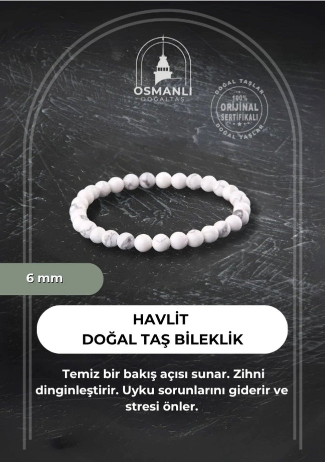 Havlit 6mm Doğal Taş Bileklik