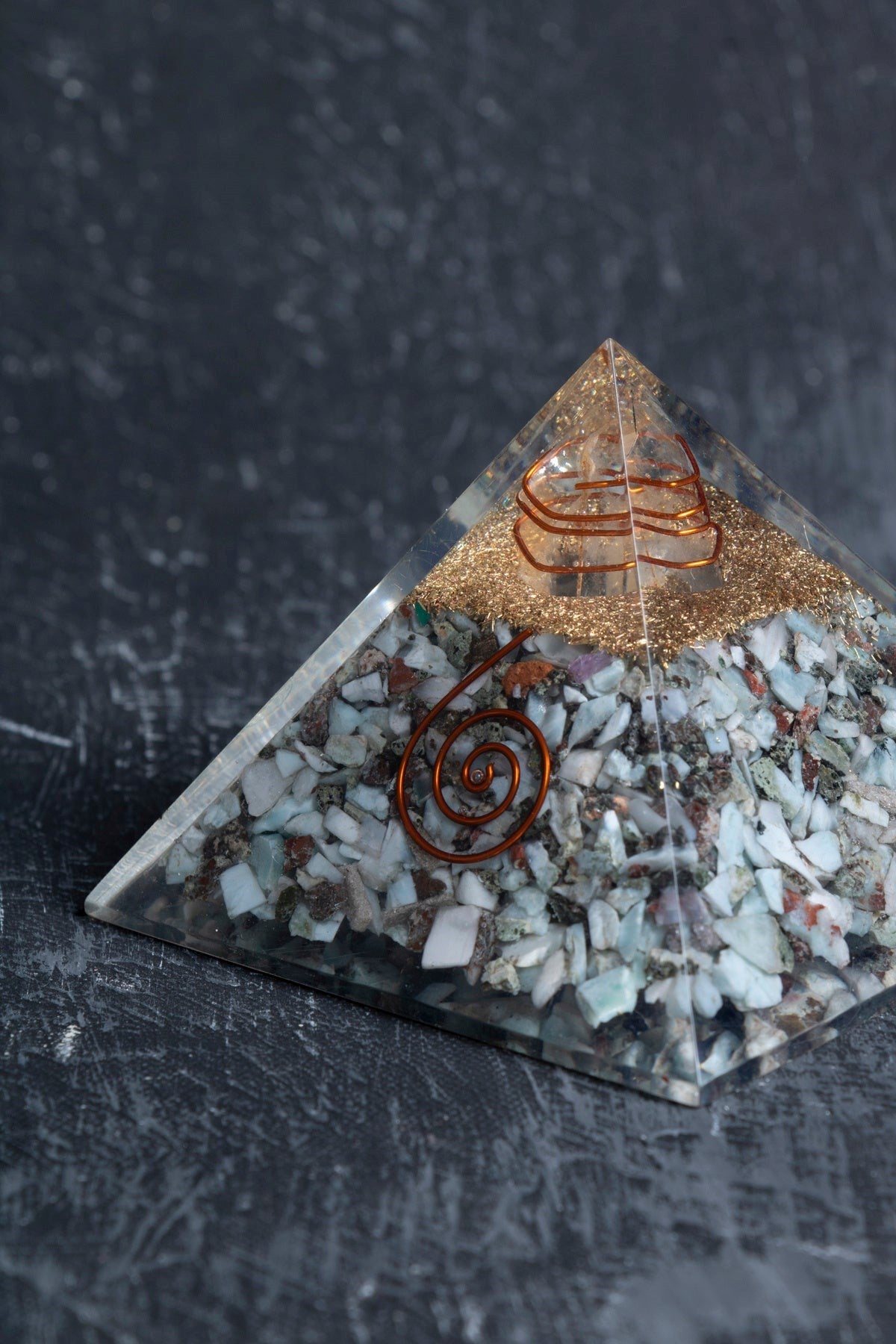 Sertifikalı Larimar Piramit