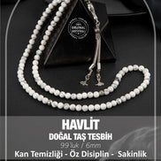 Havlit Doğal Taş Tesbih 99luk - 6mm