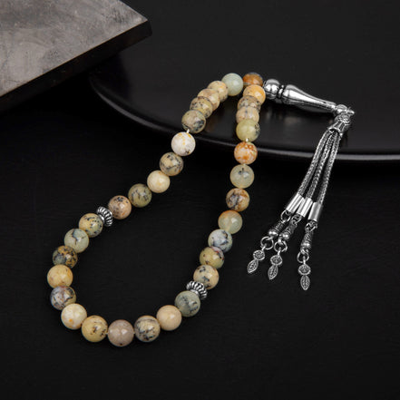 Opal Sarı Doğal Taş Tesbih – 33’lük / 8 mm
