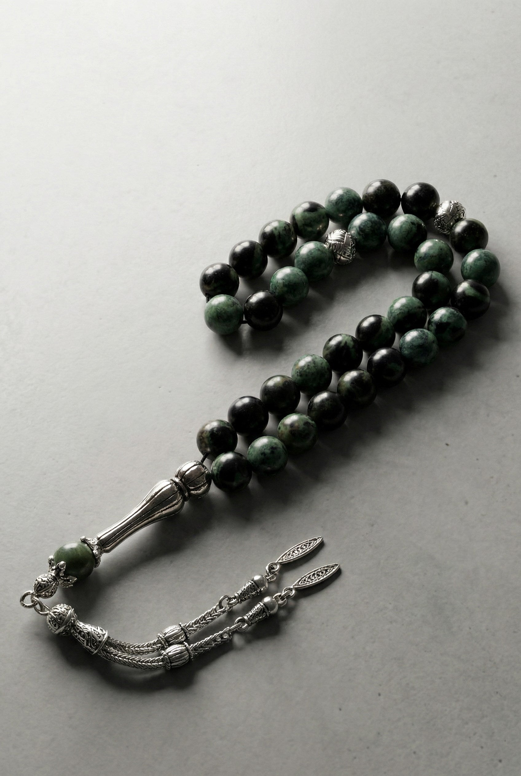 Kanbaba Jasper Doğal Taş Tesbih – 33’lük / 8 mm