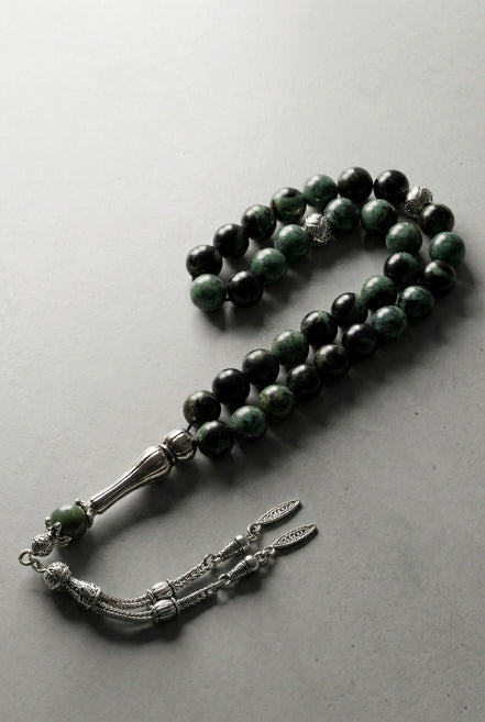 Kanbaba Jasper Doğal Taş Tesbih – 33’lük / 8 mm