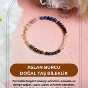 Aslan Burcu Doğal Taş Bileklik