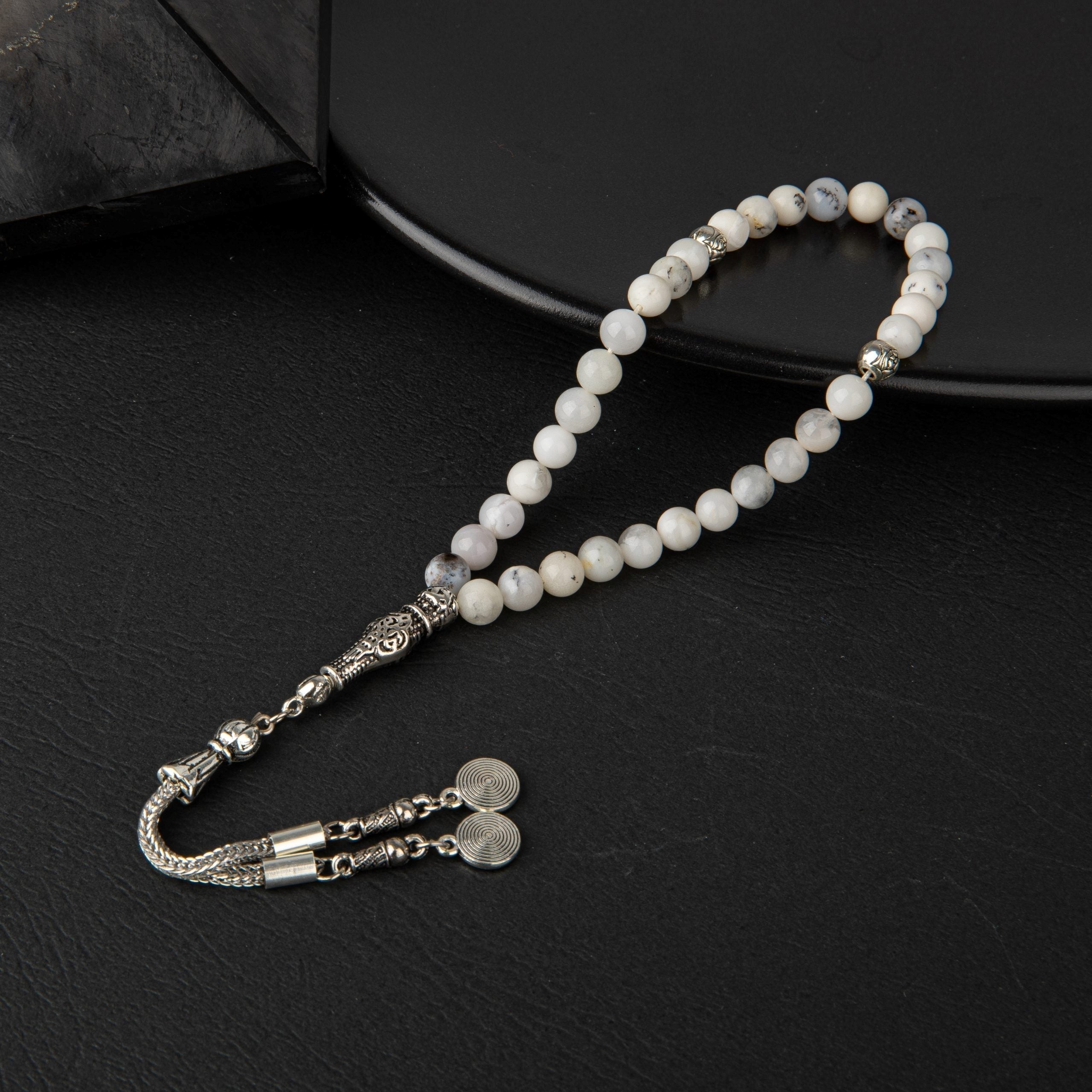 Süt Opal Doğal Taş Tesbih – 33’lük / 6 mm