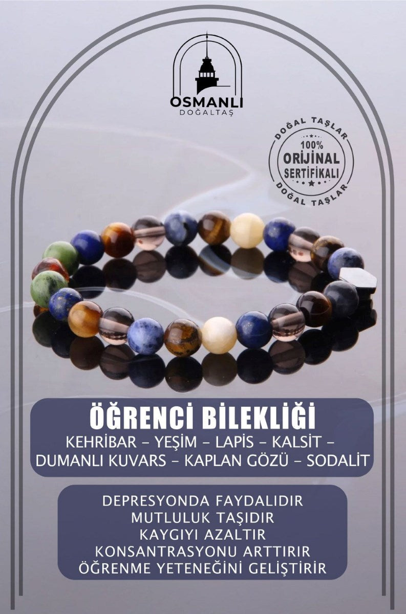 Öğrenci Doğal Taş Bileklik