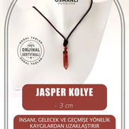 Jasper Doğal Taş Kolye Ucu 3cm