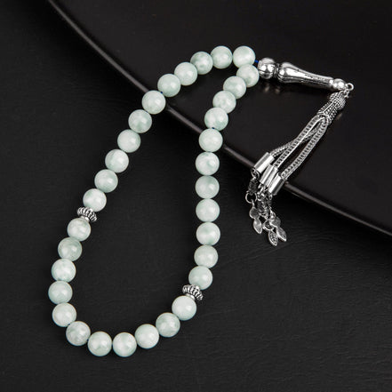 Mavi Larimar Doğal Taş Tesbih – 33’lük / 8 mm