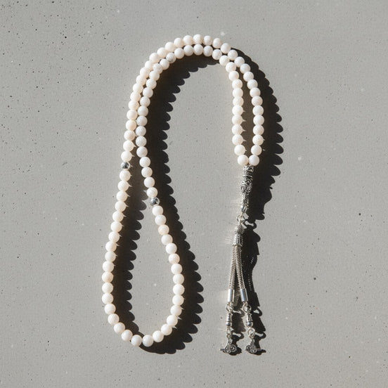 Ay Taşı Doğal Taş Tesbih – 99’luk / 6 mm