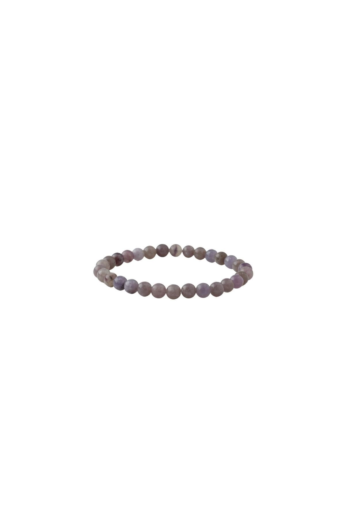 Lepidolit 6mm Doğal Taş Bileklik
