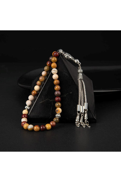 Jasper Doğal Taş Tesbih 33lük - 6mm