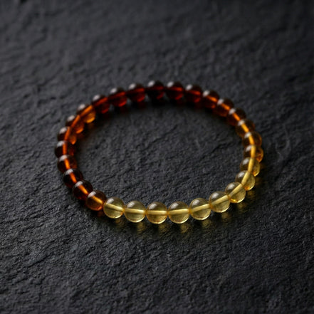 Sertifikalı Damla Kehribar Bileklik – 6 mm