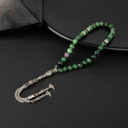 Anyolit (Ruby Zoisite) Doğal Taş Tesbih – 33’lük / 6 mm