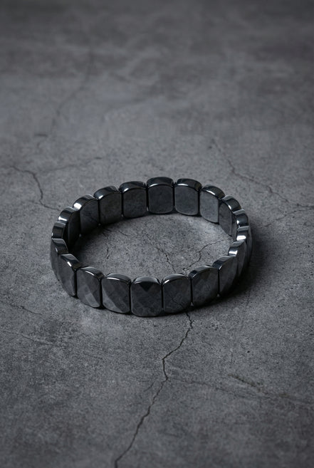 Trehartz Doğal Taş Geniş Kesim Bileklik (Rolex Stil)