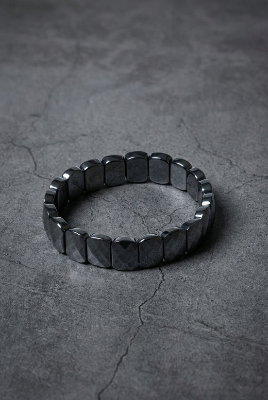 Trehartz Doğal Taş Geniş Kesim Bileklik (Rolex Stil)