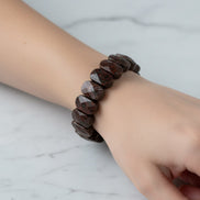 Dragon Jasper Doğal Taş Geniş Kesim Bileklik