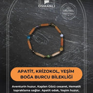 Apatit, Krizokol ve Yeşim Boğa Burcu Bilekliği
