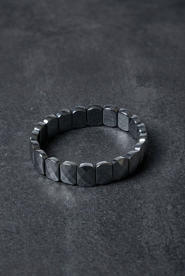 Trehartz Doğal Taş Geniş Kesim Bileklik (Rolex Stil)