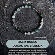 Balık Burcu Doğal Taş Bileklik (SK:258)