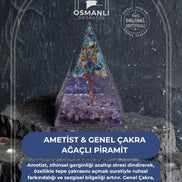 Ametist & Genel Çakra Ağaçlı Piramit