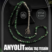 Anyolit Doğal Taş Tesbih 99luk - 6mm
