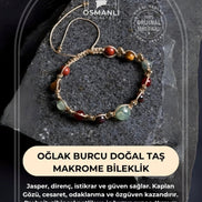 Oğlak Burcu Doğal Taş Makrome Bileklik