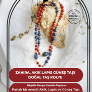 Zahira, Akik Lapis Güneş Taşı Doğal Taş Kolye