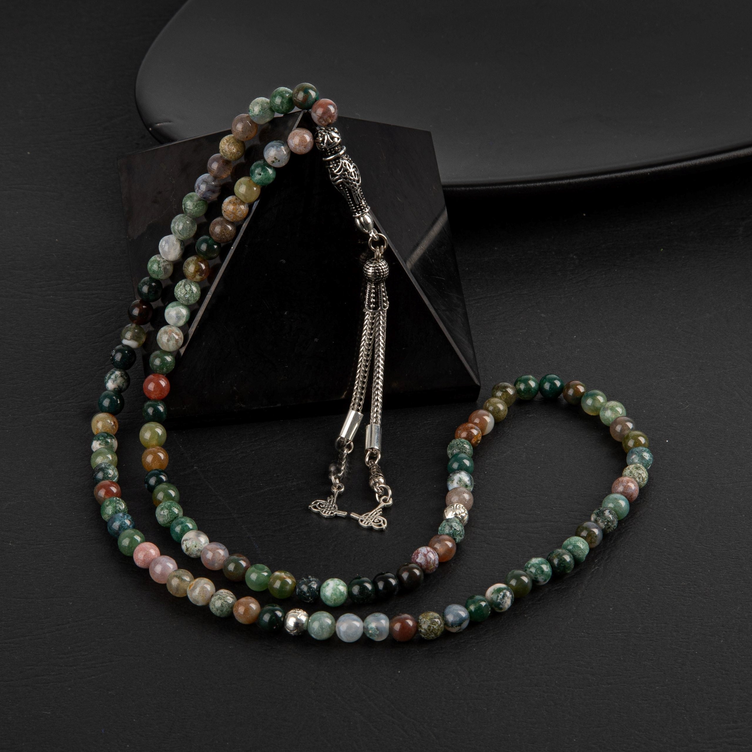 Hint Akiği Doğal Taş Tesbih – 99’luk / 6 mm
