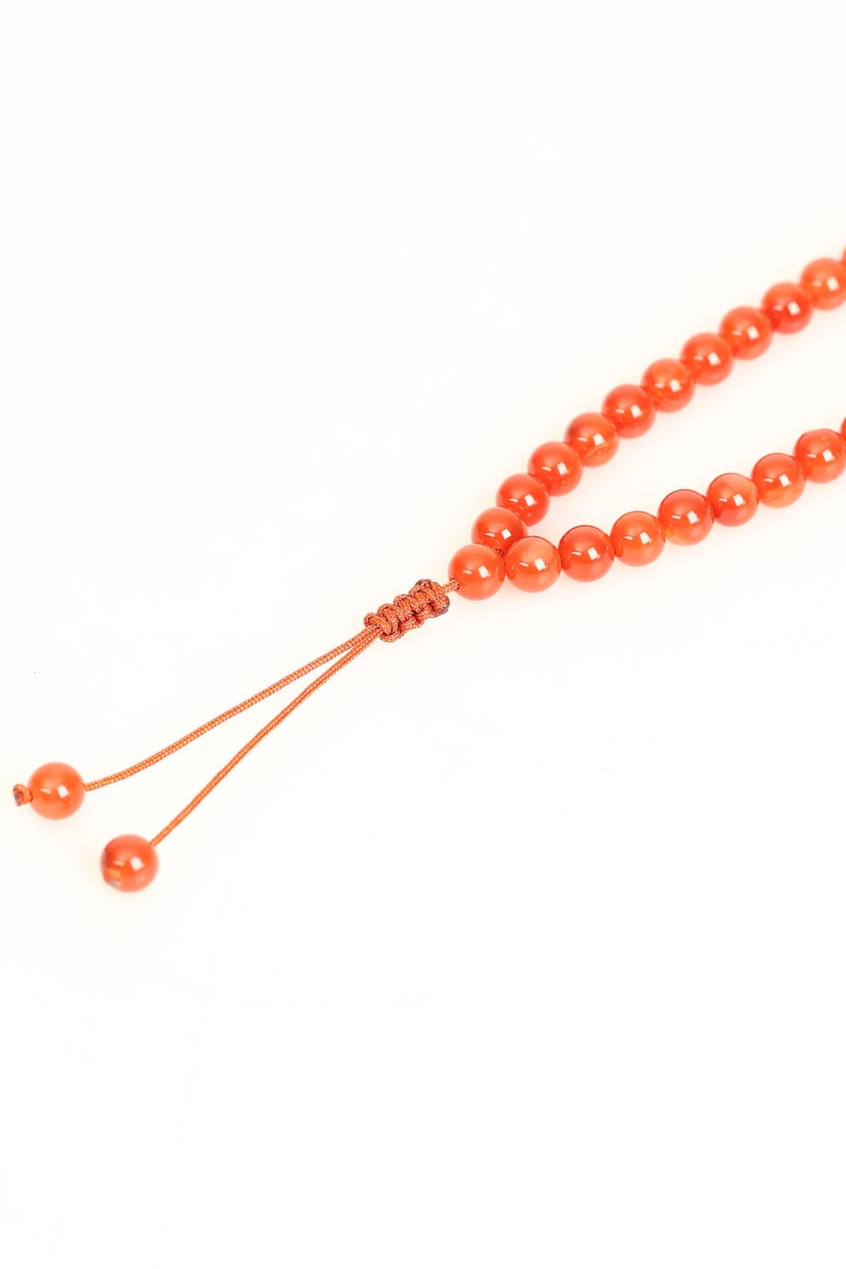 Akik Doğal Taş 6 mm Tesbih & Makrome Bileklik – Uyumlu Set