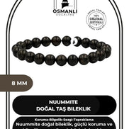 Nuummite 8mm Doğal Taş Bileklik