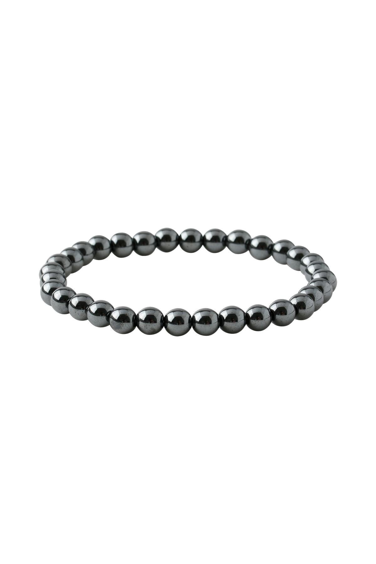 Hematit 6mm Doğal Taş Bileklik