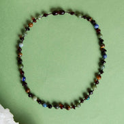 Doğal Taş Bebek Kolye-yeşim,lapis,kehribar,kaplan Gözü,krizokol M106