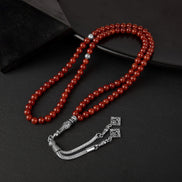 Kırmızı Akik Doğal Taş Tesbih – 99’luk / 6 mm