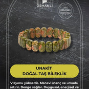 Unakit Doğal Taş Geniş Kesim Bileklik