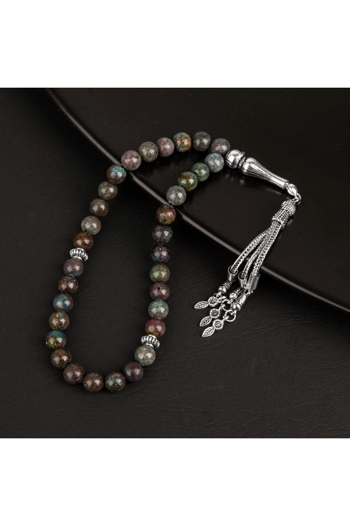 Ruby Kiyanit Doğal Taş Tesbih 33lük - 8mm