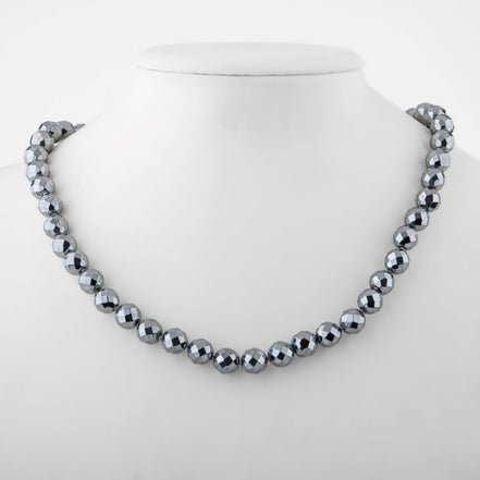 Trehartz Doğal Taş Kolye – 8 mm Düğümlü, Unisex Tasarım