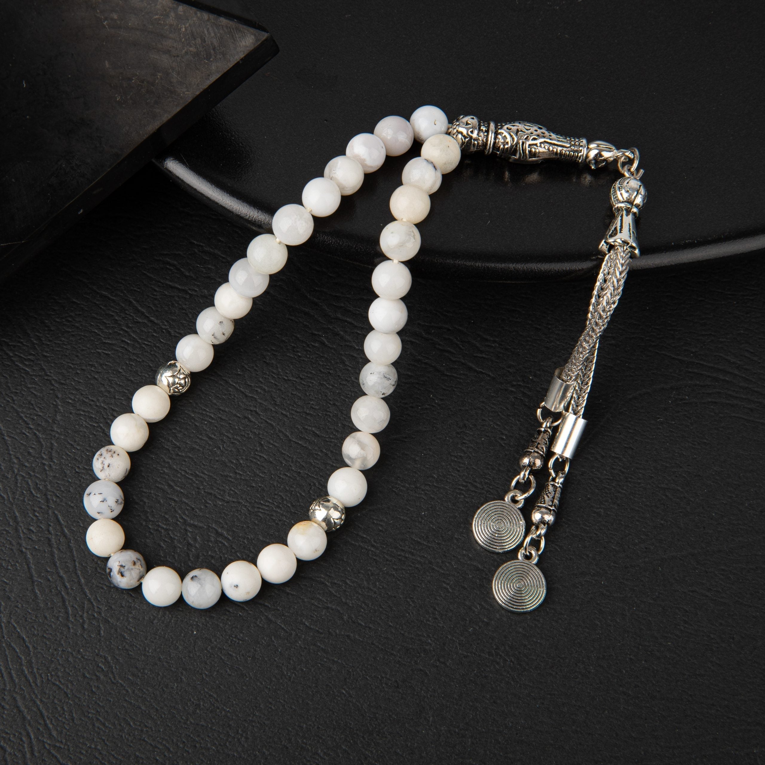 Süt Opal Doğal Taş Tesbih – 33’lük / 6 mm