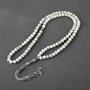 Havlit (Howlite) Doğal Taş Tesbih – 99’luk – 6 mm