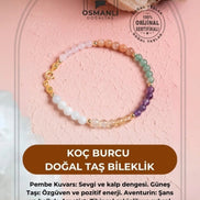 Koç Burcu Doğal Taş Bileklik