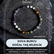 Kova Burcu Doğal Taş Bileklik (SK:254)