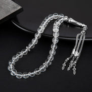 Kristal Kuvars Doğal Taş Tesbih – 33’lük / 8 mm