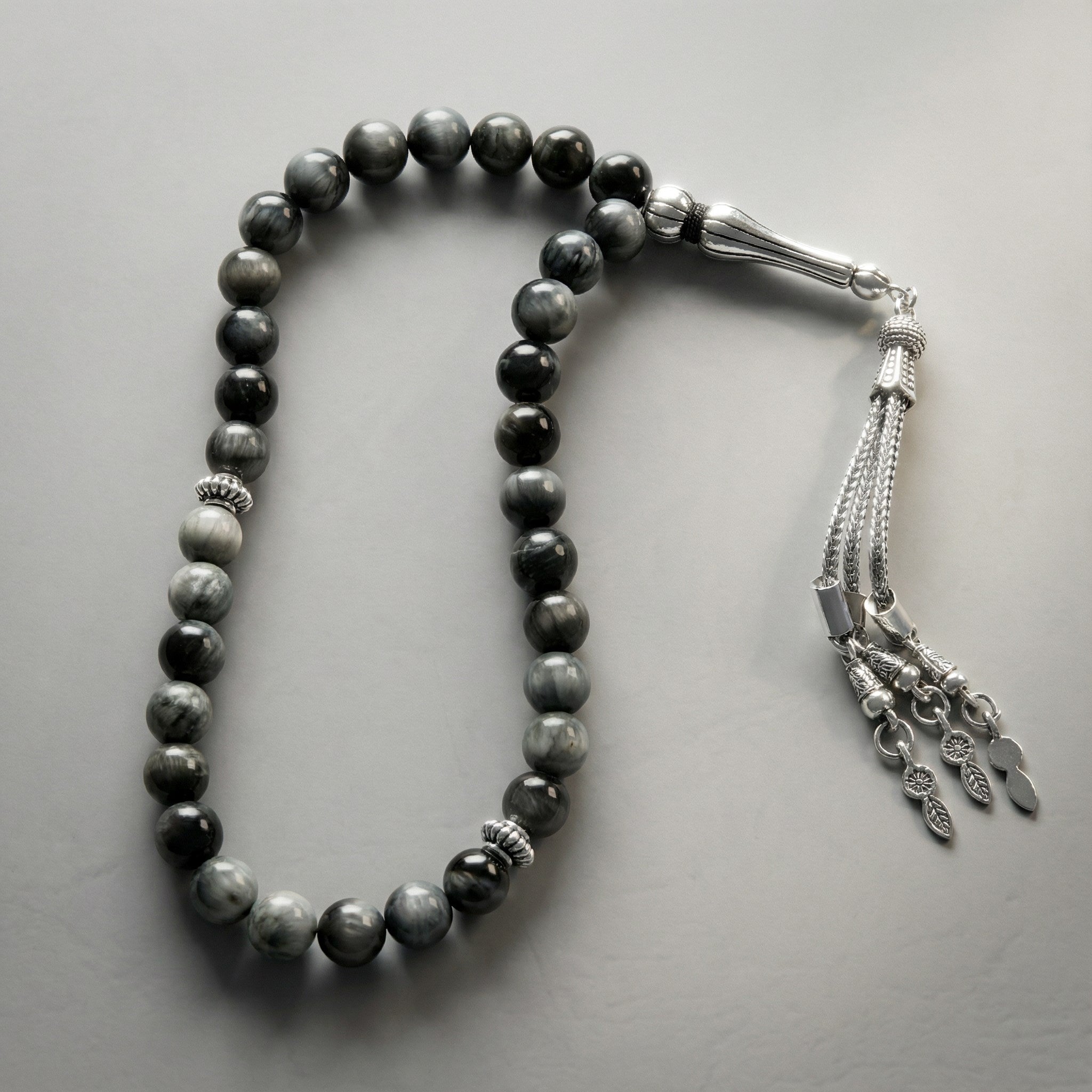 Kedi Gözü Doğal Taş Tesbih – 33’lük / 8 mm