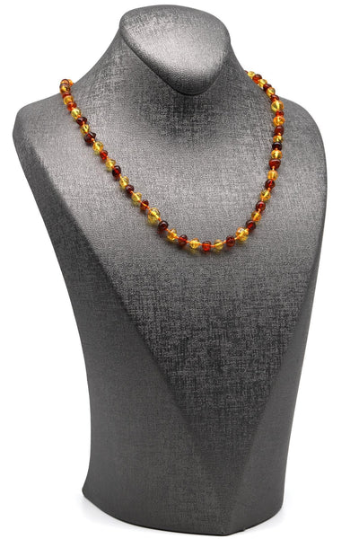 Damla Kehribar Kolye – 44 cm | 6 × 3 mm | 6,4 gr