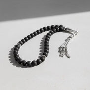 Siyah Lav Taşı Doğal Taş Tesbih – 33’lük / 8 mm
